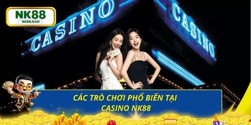 Điểm danh các trò chơi phổ biến tại casino trực tuyến